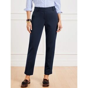 Talbots Hampshire Ankle Pants Women's Size 10P Petite Navy Blue Career